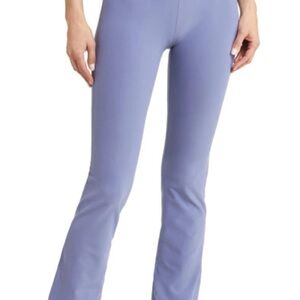 Women's Purple Flared Foldover Leggings